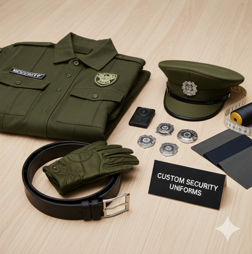 Complete security guard uniform set